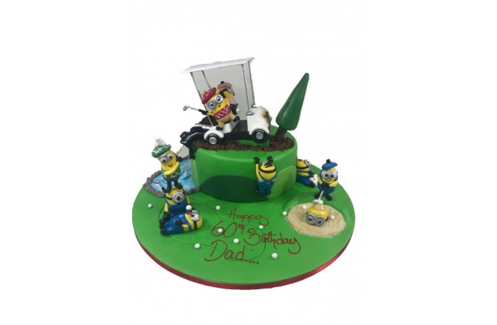 Minion Golf Cake